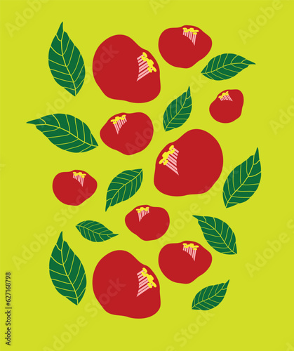 Red Camellia Petal