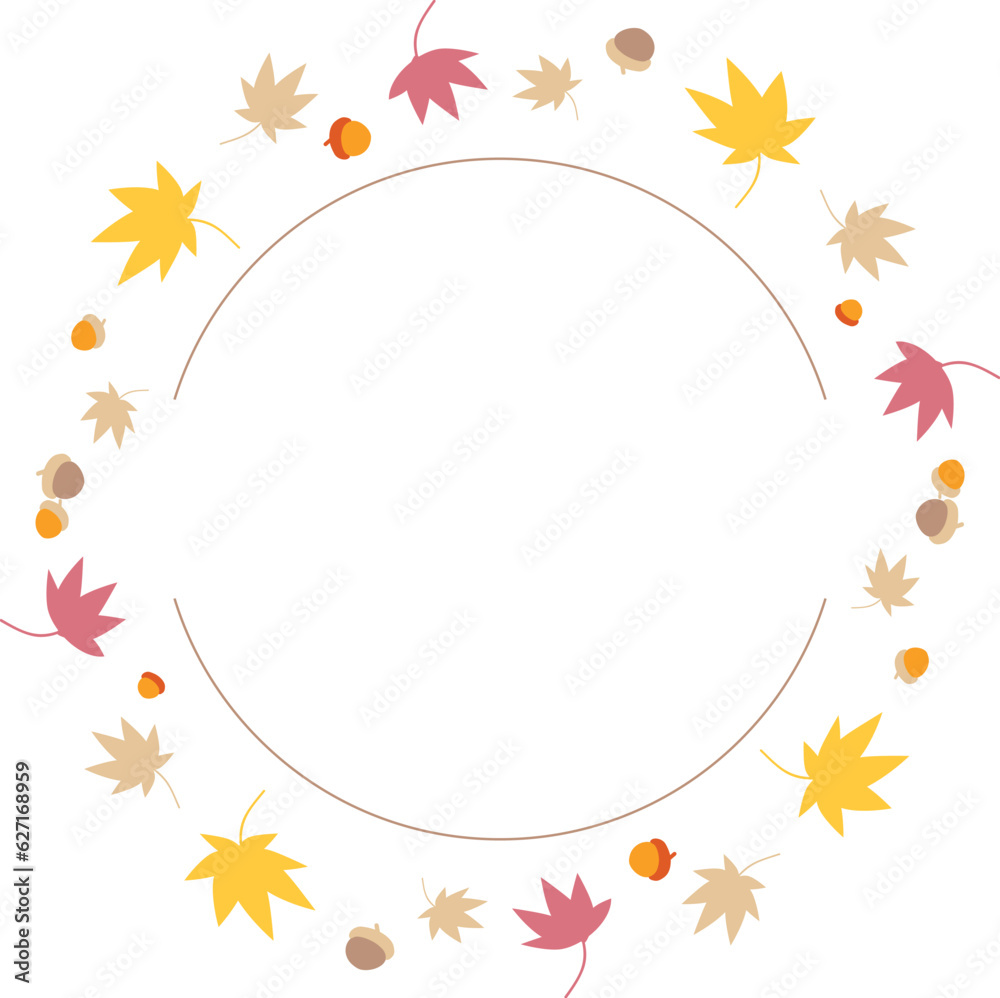 Maple Leaf acorns Fall Theme Border Frame 6
Maple Leaf acorns Fall Theme Border Frame 6