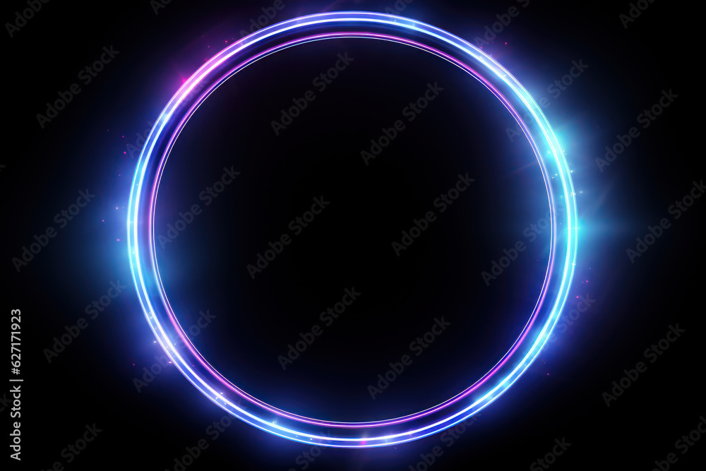 A metallic ring that shines in blue and pink A metallic ring that shines in blue and pink