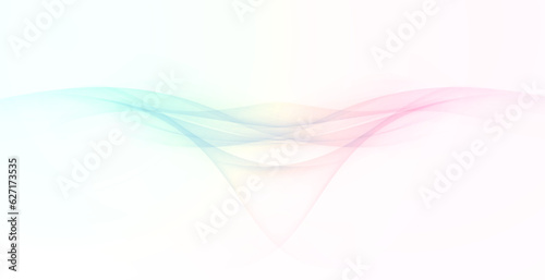 Abstract background with soft vivid colofrul gradient curvy lines in V-shape. Vector illustration