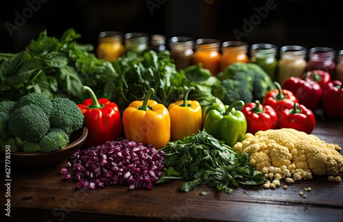 Healthy food, clean eating fruits, vegetables, seeds, superfoods, grains, cabbage, sweet potato, avocado, tomato, onion, beetroot, pepper, eggplant, artichoke, broccoli, cucumber on black background.