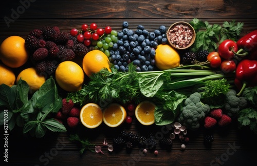 Healthy food  clean eating fruits  vegetables  seeds  superfoods  grains  cabbage  sweet potato  avocado  tomato  onion  beetroot  pepper  eggplant  artichoke  broccoli  cucumber on black background.