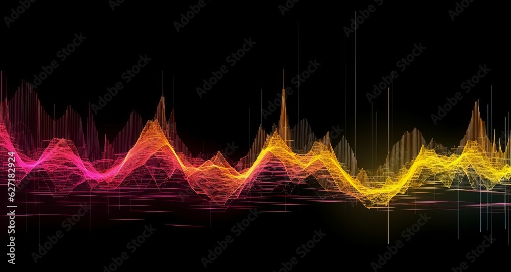 Colorful Audio Wave Spectrum Background with Free Download Digital Graphics, Vectors, and Icons, Generative AI Colorful Audio Wave Spectrum Background with Free Download Digital Graphics, Vectors, and Icons, Generative AI