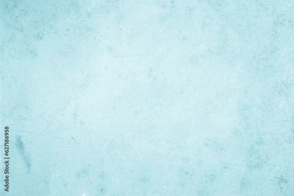 Blue light concrete texture for background in summer wallpaper. Cyan cement colour sand wall of tone vintage. Abstract teal dark color.