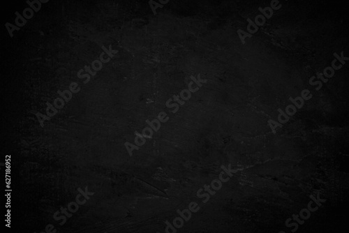 Close up retro plain dark black cement & concrete wall background texture for show or advertise or promote product and content on display.