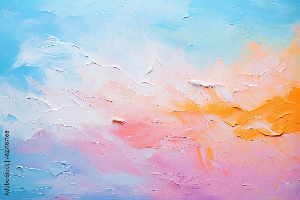 Canvas in Motion: Ethereal Oil Brushstrokes, Ai Generative