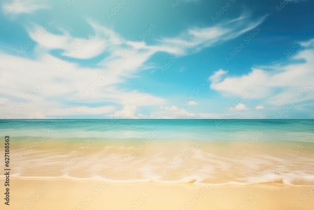 Abstract blur defocused background. Tropical summer sea beach
