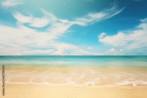 Abstract blur defocused background. Tropical summer sea beach