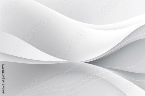Abstract waving white and gray background for presentation 
