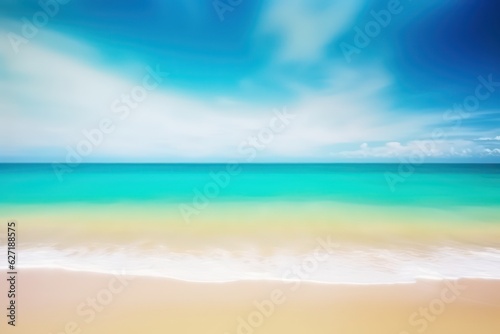 Abstract blur defocused background. Tropical summer sea beach