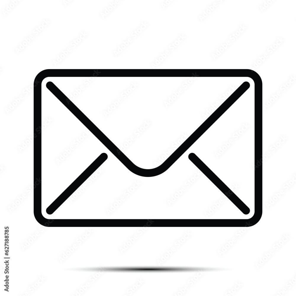 Email Icon Outline Vector, Message Icon, Inbox Sign, Messaging Symbol, Envelope Outline Black And White, Letter Sending Stroke Vector Illustration Email Icon Outline Vector, Message Icon, Inbox Sign, Messaging Symbol, Envelope Outline Black And White, Letter Sending Stroke Vector Illustration