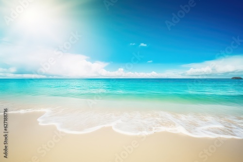 Beautiful background of tropical beach,Bright summer sea beach