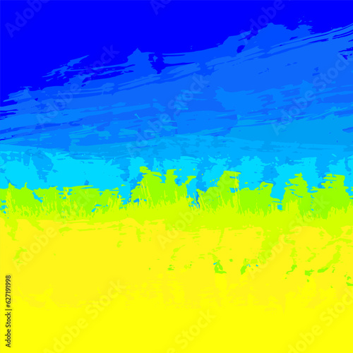 abstract grunge background, vector EPS10. Multicolor abstract wallpaper. Vivid backgrounds series. Bright colours. Vector without gradient with copy-space. High quality traced brushes