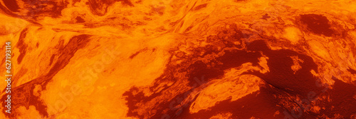 Volcanic lava background. Molten rock illustration. © Kavik