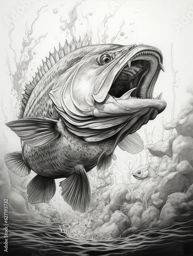 Wallpaper for phone with a pencil sketch artwork cod animal drawing.