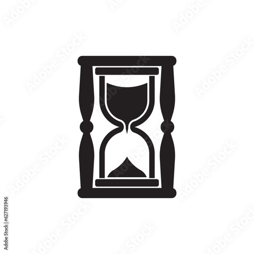 Hourglass logo vector icon illustration design