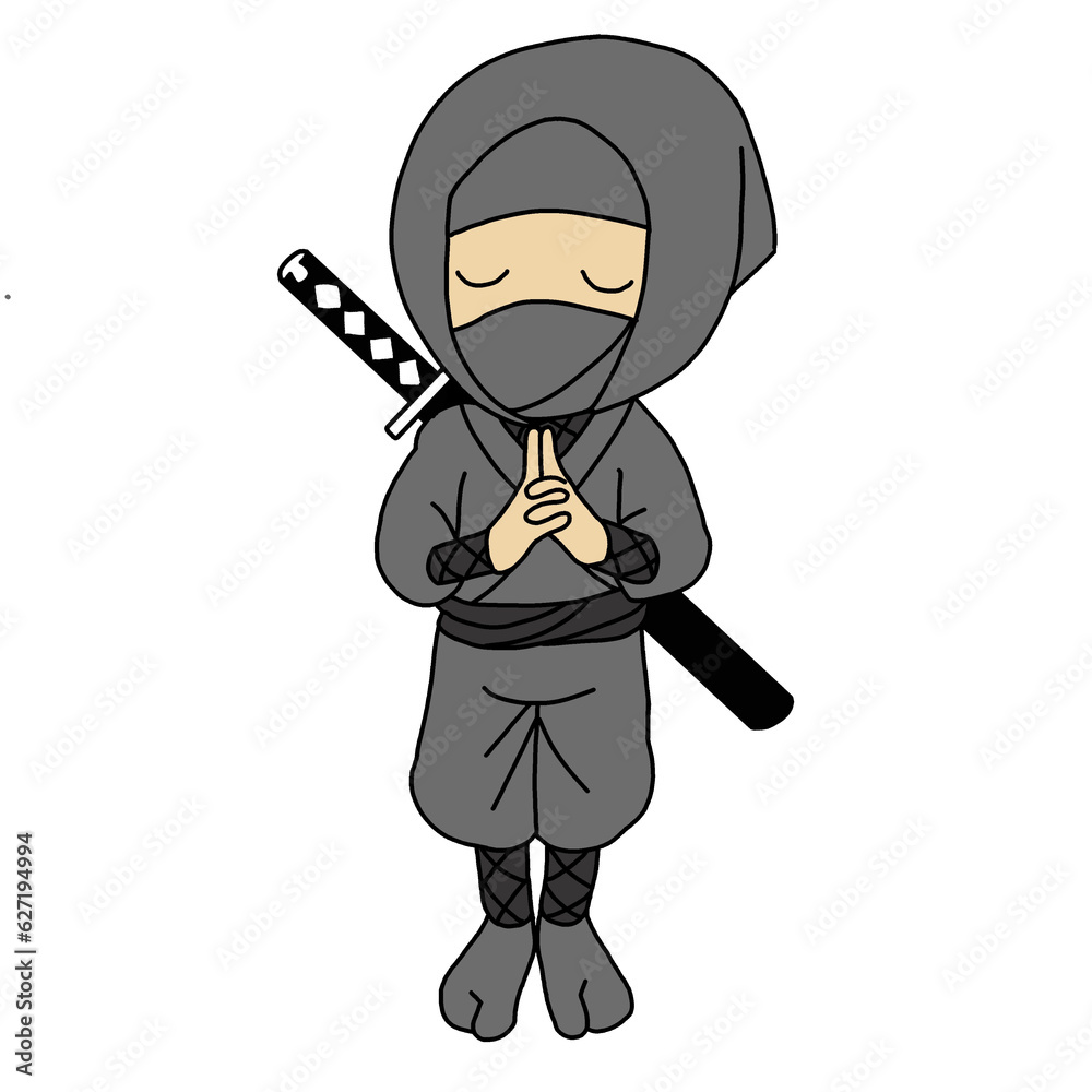 Obraz premium ninja with sword