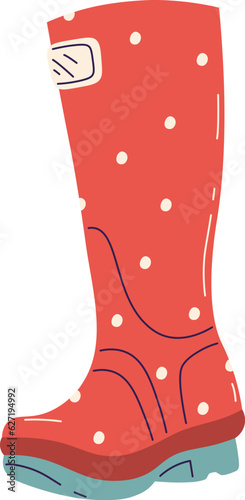 Gumboot Rubber Boot Dotted