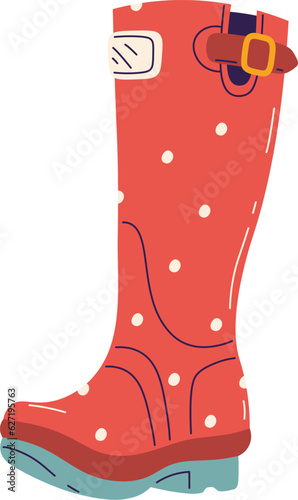 Gumboot Rubber Boot Dotted