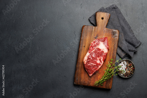 Konstfotografi Raw beef ribeye steak