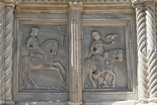 Perugia, sculture della Fontana Maggiore di Piazza IV Novembre - Umbria