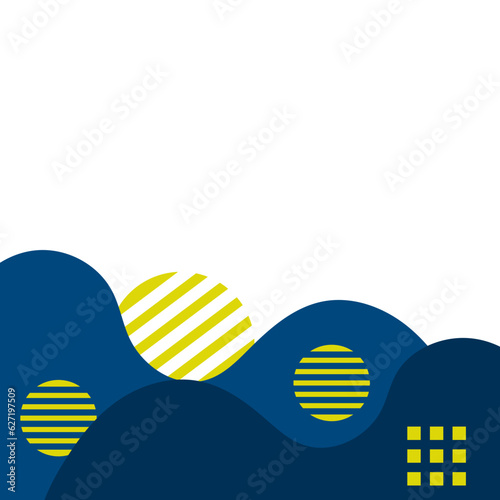 Abstract Blob Footer