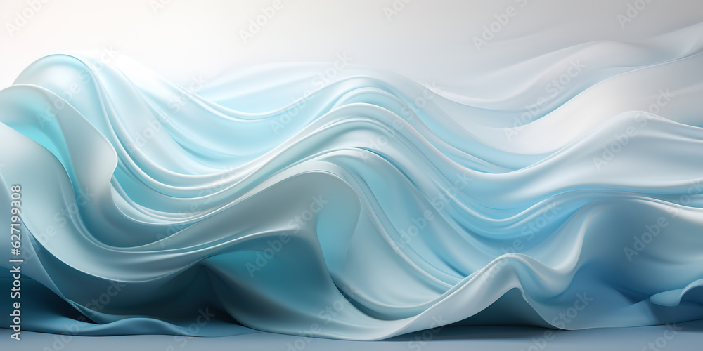 Abstract white blue Flow Background.
