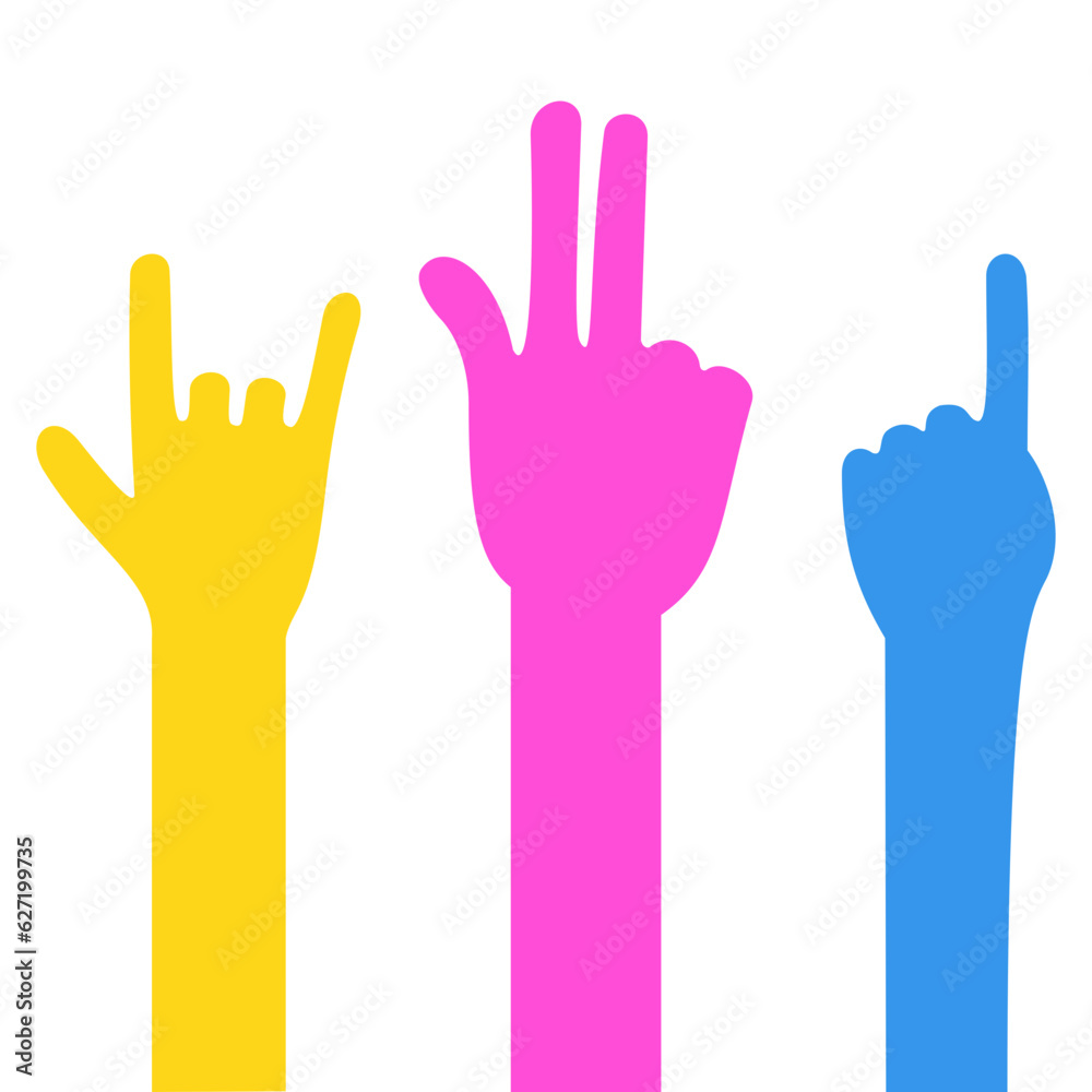 Fototapeta premium International Youth Day Hand