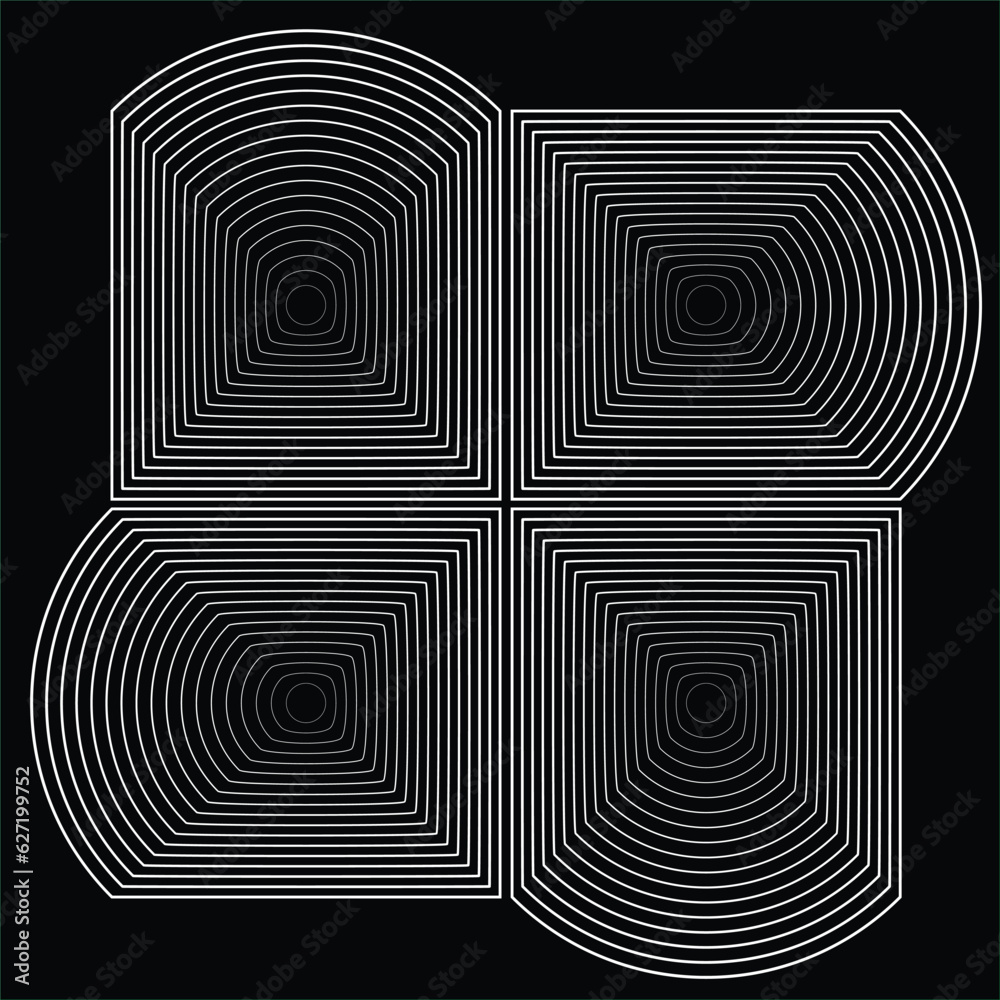 Lines in Circle Form .Square Vector Illustration .Technology round Logo . Design element . Abstract Geometric shape . Lines in Circle Form .Square Vector Illustration .Technology round Logo . Design element . Abstract Geometric shape .
