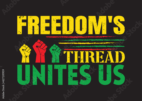 Juneteenth T-shirt Design.