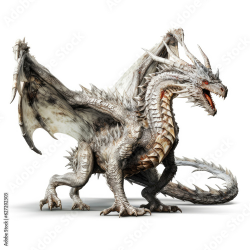 Angry elder dragon in fantasy story