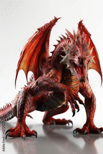 angry fantasy dragon