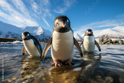 Penguins, Wildlife Photography, Generative AI