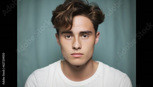 Bold Punchy Headshots Portrait of a Young Man