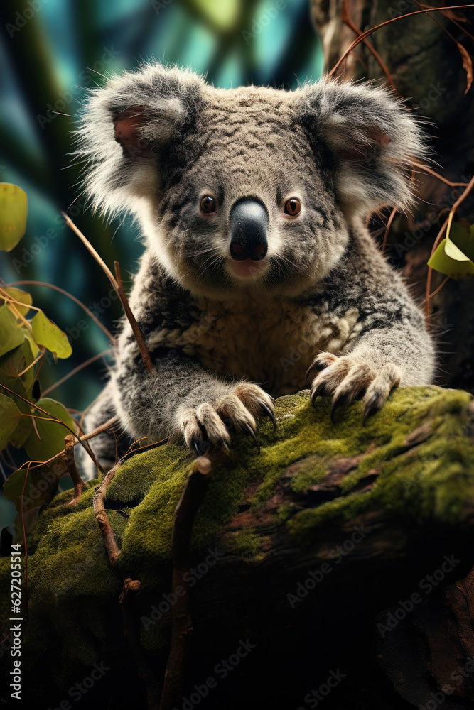 Fototapeta premium Koala, Wildlife Photography, Generative AI