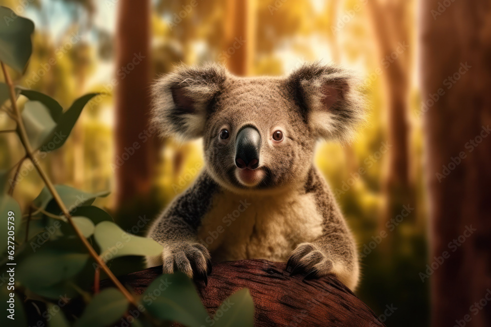 Obraz premium Koala, Wildlife Photography, Generative AI