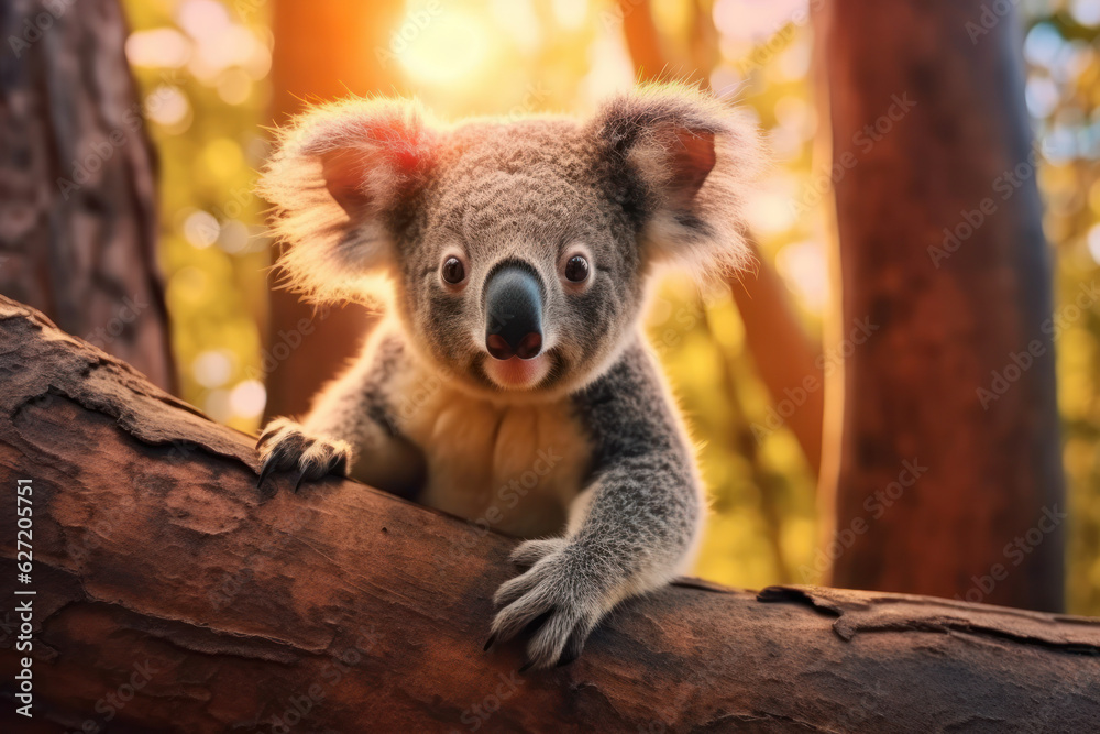 Fototapeta premium Koala, Wildlife Photography, Generative AI