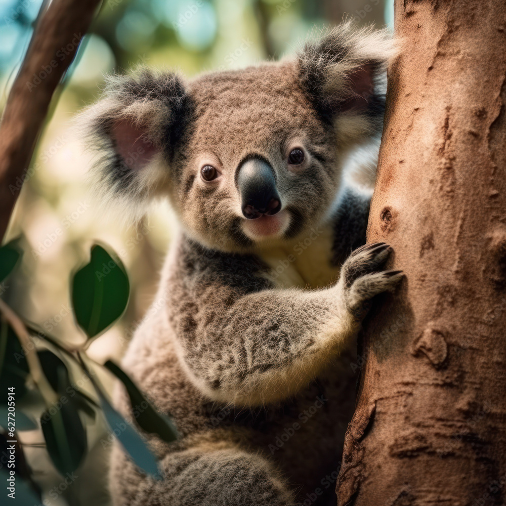Fototapeta premium Koala, Wildlife Photography, Generative AI