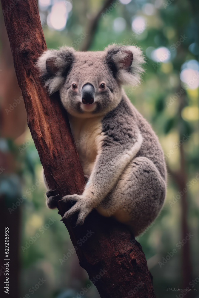 Fototapeta premium Koala, Wildlife Photography, Generative AI