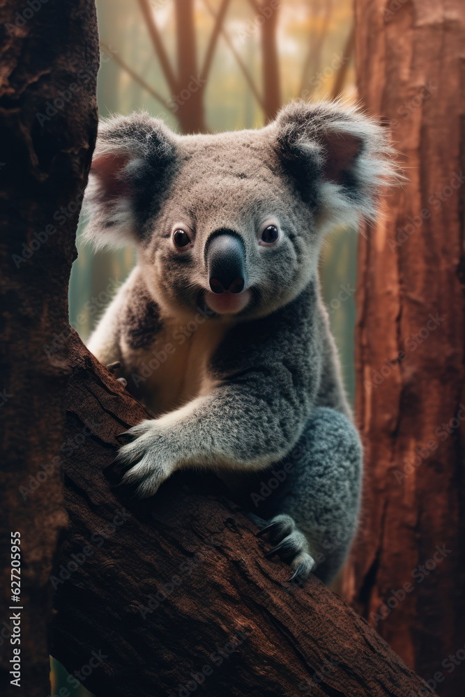 Obraz premium Koala, Wildlife Photography, Generative AI
