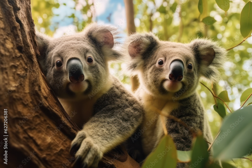 Fototapeta premium Koala, Wildlife Photography, Generative AI