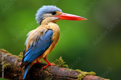 Fototapeta Greyheaded kingfisher - halcyon leucocephala