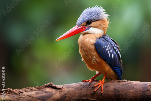 Fotografia, Obraz Greyheaded kingfisher - halcyon leucocephala