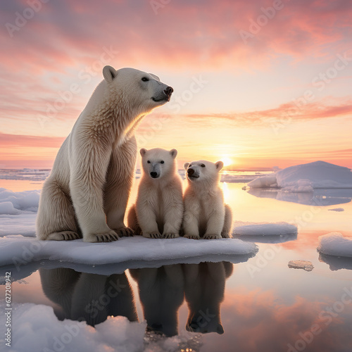 Polar Bear, Wildlife Photography, Generative AI © Vig