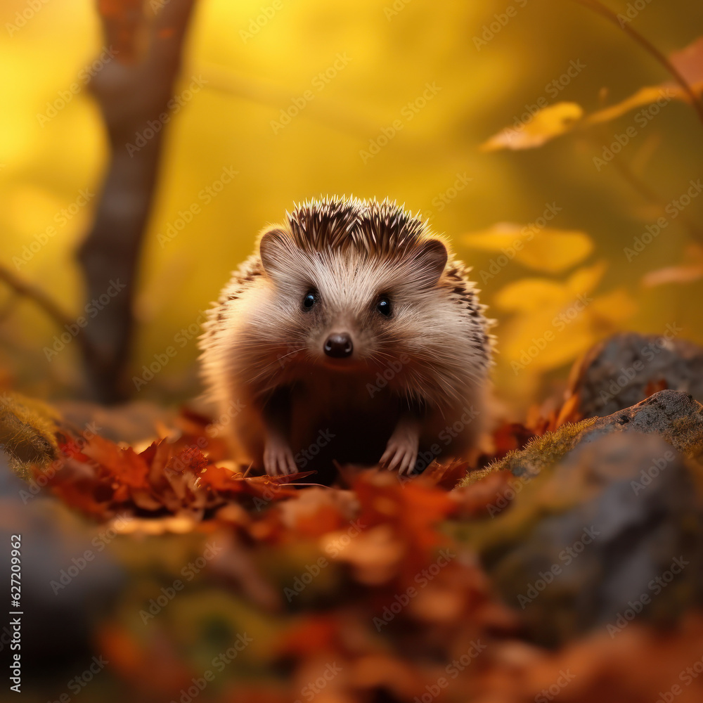 Hedgehog, Wildlife Photography, Generative AI Hedgehog, Wildlife Photography, Generative AI