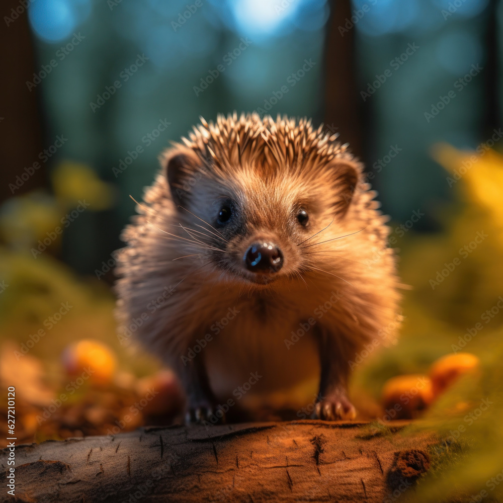 Hedgehog, Wildlife Photography, Generative AI Hedgehog, Wildlife Photography, Generative AI