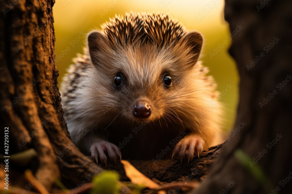 Hedgehog, Wildlife Photography, Generative AI Hedgehog, Wildlife Photography, Generative AI