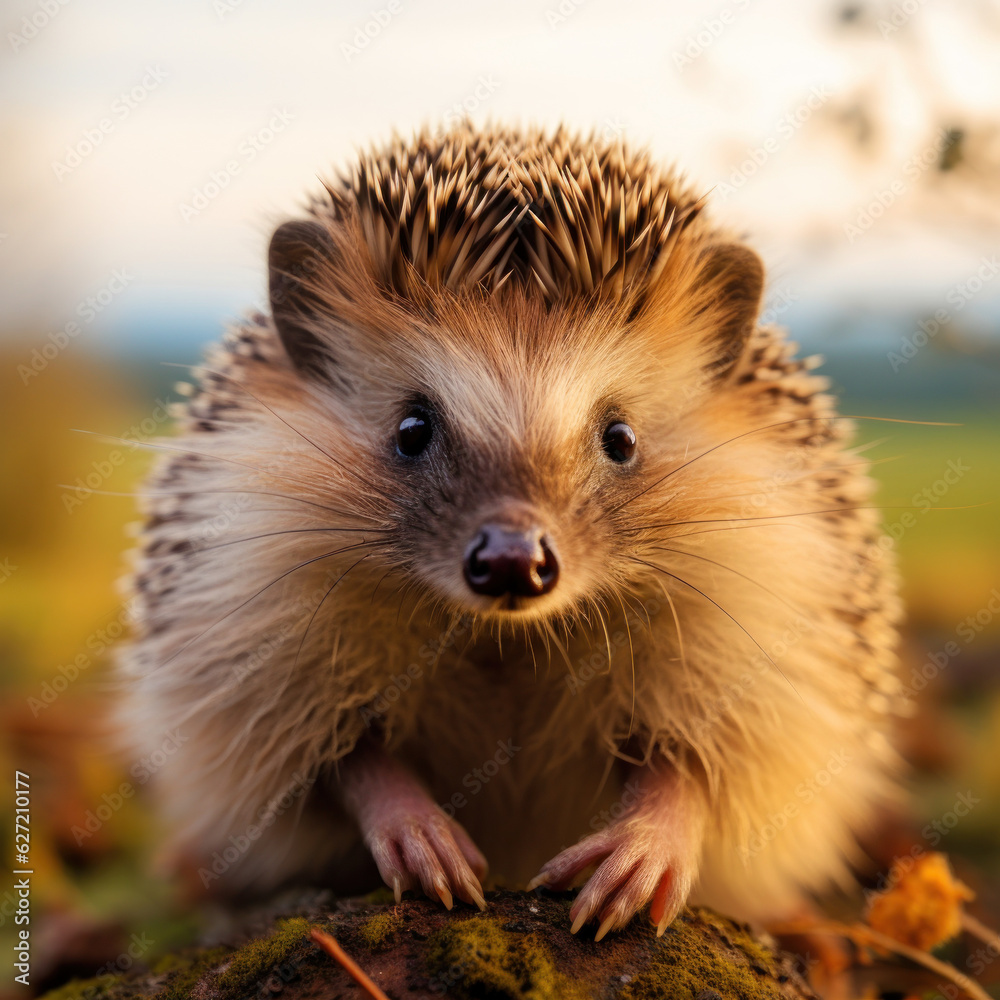 Hedgehog, Wildlife Photography, Generative AI Hedgehog, Wildlife Photography, Generative AI