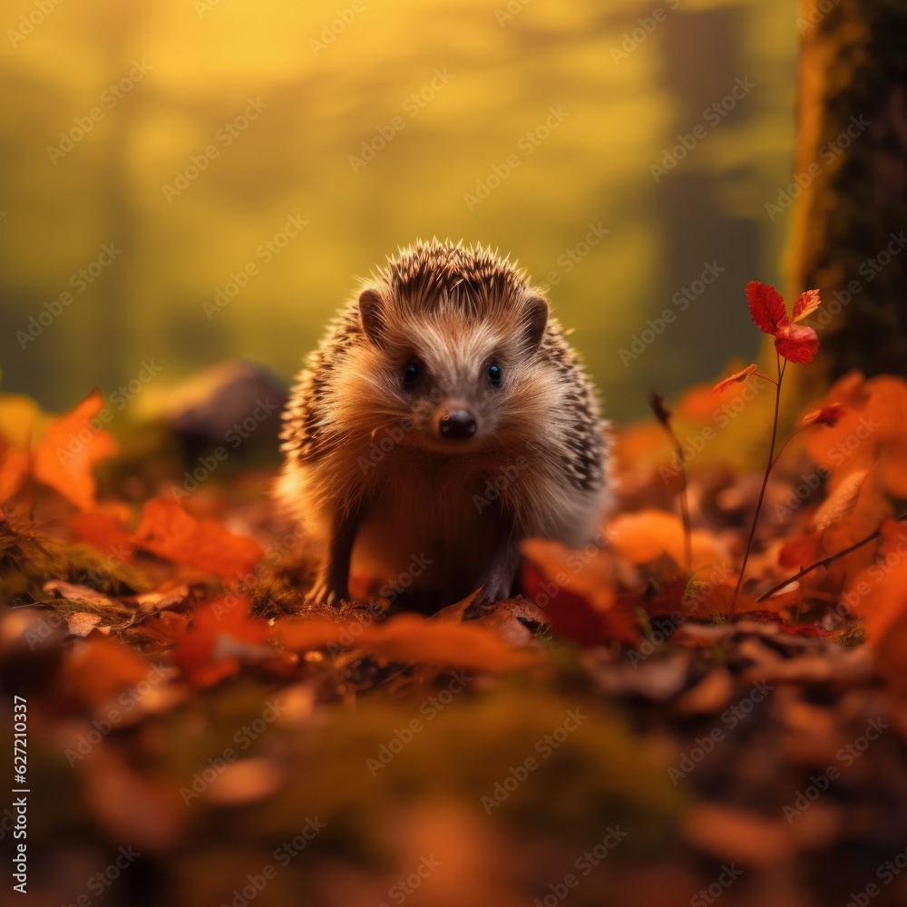 Hedgehog, Wildlife Photography, Generative AI Hedgehog, Wildlife Photography, Generative AI