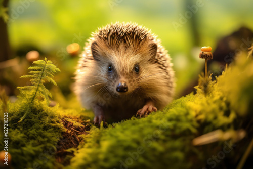 Hedgehog  Wildlife Photography  Generative AI